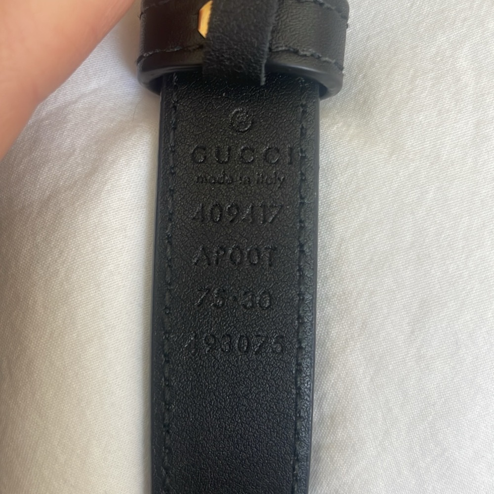 GG Marmot Thin Leather Belt - Used - Picture 3 of 4